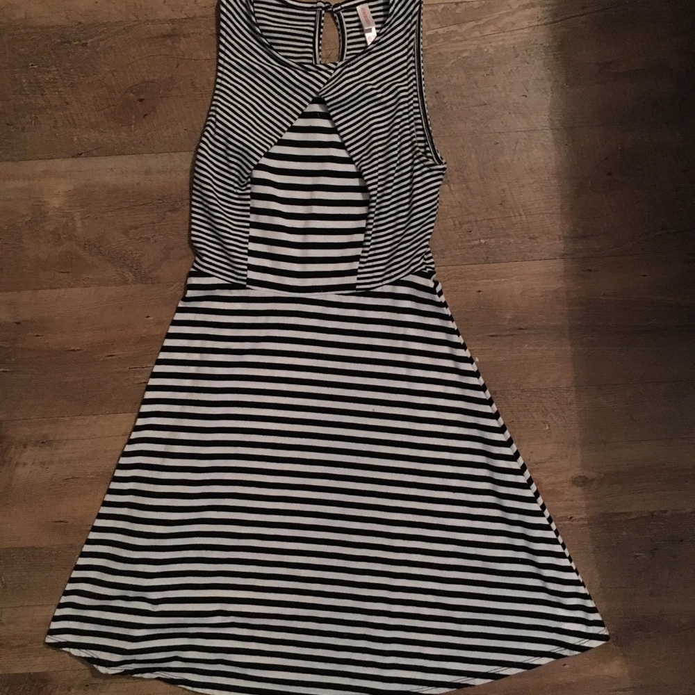 Black & White Fit & Flare Dress